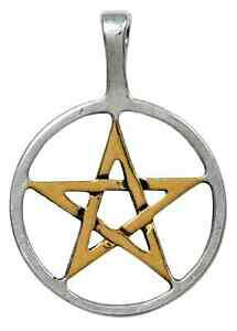 yzWG[EANZT[ `F[y^Oy_gArI}WbNWciondolo a forma di pentagramma con catena, albion magic range am03