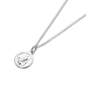 yzWG[EANZT[ X^[OVo[X[EhTNXgtH[y_glbNXC`sterling silver piccolo rotondo san cristoforo ciondolo collana 14 32 pollici