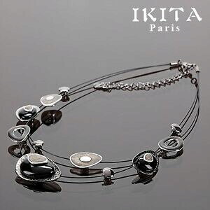yzWG[EANZT[ OWA[Xe[gg`F[plbNXGiOXRA[J[ubNlusso statement catena ikita parigi collana smalto vetro collier colore 