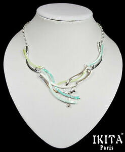 yzWG[EANZT[ OWA[Xe[gglbNXRA[p^Gilusso statement catena collana collier ikita parigi metallo smalto