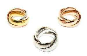 yzWG[EANZT[ gR[XeXX`[O[YVo[S[hJ[_anello in acciaio inossidabile donna tricolore 6,00mm rose argento oro colori modern
