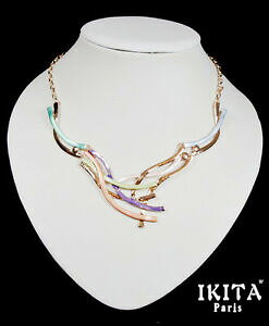 yzWG[EANZT[ OWA[Xe[gglbNXRA[p^Gilusso statement catena collana collier ikita parigi metallo smalto