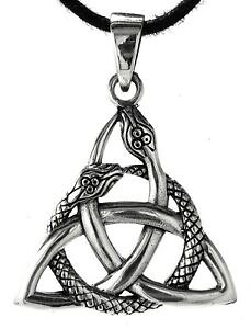 �y���������z�W���G���[�E�A�N�Z�T���[ �y���_���g�X�l�[�N�g���j�e�B�V���o�[�X�^�[�����O�g���P�^trinity noti con due serpente ciondolo 925 argento sterling triqueta 325