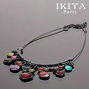 yzWG[EANZT[ OWA[Xe[gg`F[plbNXGiOXRA[J[ubNlusso statement catena ikita parigi collana smalto vetro collier colore 