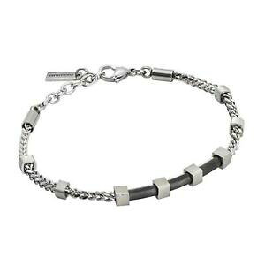 yzWG[EANZT[ YuXbg{bJfCXeB[ubNfBe[bracciale da uomo boccadamo man abr557 in acciaio 316l con dettagli neri