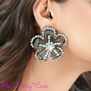 yzWG[EANZT[ Be[WfRw}^CgbV^t[t[NX^XtXL[COannata deco ematite maglia metallo fiore floreale cristalli swa