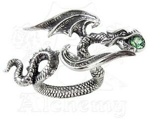 yzWG[EANZT[ X^[`F[T[ArGC^[O[hSONX^SVbNnhstarchaser aviatore dragone verde anello cristallo r190 alchemy gothic mano