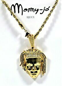 �y���������z�W���G���[�E�A�N�Z�T���[ �g�����B�X�X�R�b�g���b�p�[�A�����J�`�F�[���q�b�v�z�b�v�l�b�N���Xcollana hip hop catena pendente travis scotts rapper america