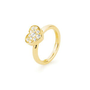 yzWG[EANZT[ OuXEFCgOn[ganello da donna brosway tring cuore acciaio giallo solitario cristallo 12 14 16