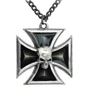 yzWG[EANZT[ SVbNubN}iCgACANXpNXJy_galchemy gothic uomo nero knights croce di ferro ciondolo teschio punk p617 nwt