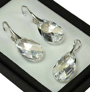 yzWG[EANZT[ Vo[COZbgEBYXtXL[NX^[yLA925 orecchini argentoset con cristalli swarovski 22mm perachiar di luna