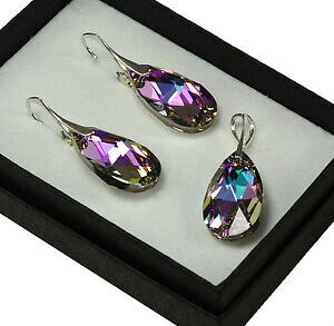 yzWG[EANZT[ XtXL[NX^yCgVo[ZbgCO925 orecchini argentoset realizzato con cristalli swarovski 22mm peravitrail light