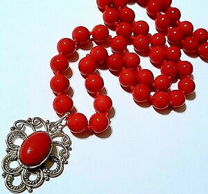 �y���������z�W���G���[�E�A�N�Z�T���[ �R�[�����l�b�N���X�y���_���gbella collana corallo rosso con ciondolo