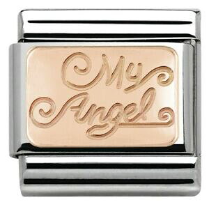 yzWG[EANZT[ IWim~l[g[YS[h}C`[GWForiginale nomination 9kt rose oro il mio angelo charm