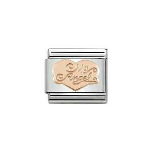yzWG[EANZT[ IWim~l[gNVbN[YS[h}CGWFn[g`[nuovo originale nomination classic 9kt rose oro il mio angelo cuore charm,