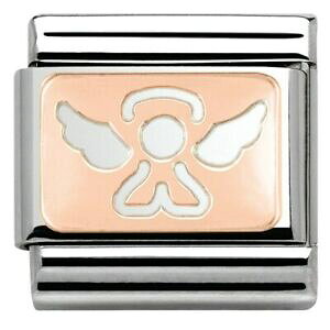 yzWG[EANZT[ IWim~l[g[YS[hGWF`[nuovo originale nomination 9ct rose oro angelo charm