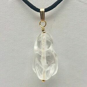 yzWG[EANZT[ NH[cS[hy_gintagliato a mano quarzo femminile buddha che ride ciondolo con 14k gold filled