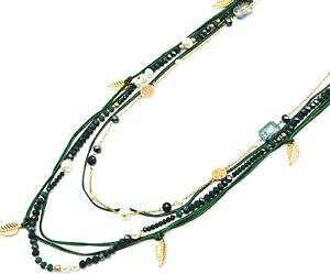 yzWG[EANZT[ \eB[RA[}`YyXueXRhYFgAxbNtFEcl2220d sautoir collier multirangs perles brillantes cordons vert avec feu