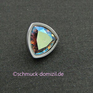 yzWG[EANZT[ mcCXgNX^XeXX`[sospeso melano twisteddi trafilatura triangolo 8 mm cristallo coloratoacciaio inox