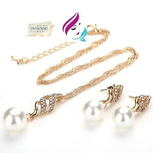 yzWG[EANZT[ p[Zbgy_glbNXCOuXbgXtXL[ACfAparure set collana pendente orecchini bracciale donna swarovski idea regalo