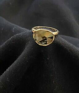 yzWG[EANZT[ XtXL[X[NO[S[hg[OTCYgenuine swarovski tono oro grigio fumo anellotaglia 58