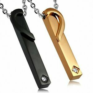 �y���������z�W���G���[�E�A�N�Z�T���[ �R���A�[�A���A�V�G�C�I�L�V�u���g���A�x�b�N�N�[���G���p�[�e�B�[�G���t�H�����h�N�[���Acollier en acier inoxydable 3 tons avec coeur en 2 parties en forme de coeu