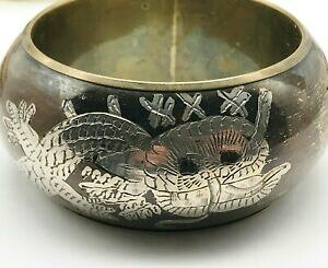 yzWG[EANZT[ Be[WhS\bhC^VhiuXbguXbgvintage drago cinese intarsi in ottone massiccio donna braccialebraccialetto