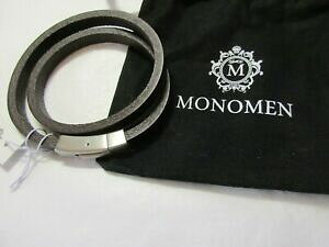 yzWG[EANZT[ mibp_ubv_[NuEuXbgmonomen nappa doppia wrap braccialetto marrone scuro mm10636