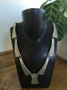 �y���������z�W���G���[�E�A�N�Z�T���[ ���B���e�[�W�l�b�N���X�n���}�[���^��vintage artisan 80s dichiarazione realizzati a mano collana tribale hammerd metallo