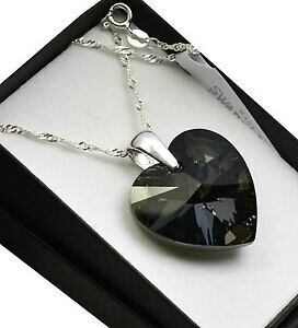 yzWG[EANZT[ XtXL[NX^Vo[lbNXiCgn[g925 collana dargento realizzato con cristalli swarovski * s notte * cuore 1028