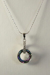 yzWG[EANZT[ C`X^[OVo[NX^lbNXRX~bNOsNGgXtXL[18 argento sterling 925 collana di cristallo anello cosmico vl 