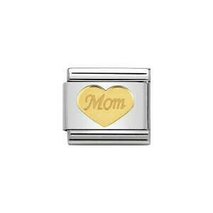【送料無料】ジュエリー・アクセサリー オリジナルクラシックノミネートゴールドマンマクオーレチャームoriginale nomination classic 18kt oro mamma cuore charm