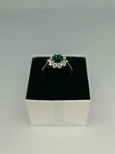 yzWG[EANZT[ XtXL[n[Vo[X^[OOTCYswarovski elements halo argento sterling anellotaglia pq