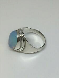 �y���������z�W���G���[�E�A�N�Z�T���[ �X�^�[�����O�V���o�[�I�p���C�g�X�e�[�g�����g�����Osterling silver and opalite statement ring 6