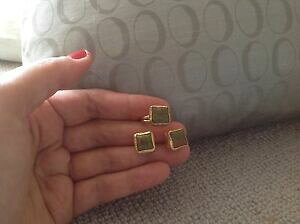 yzWG[EANZT[ bLZbgOCOOorecchini e anello setin ottone placcato oro