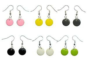 yzWG[EANZT[ GifBXNCO~juOy_gEhJ[T[Nsmaltato 12mm dischi orecchini miniblings pendente tondo cerchio colorato
