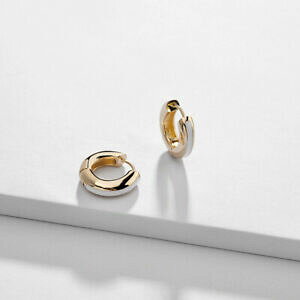 【送料無料】ジュエリー・アクセサリー イヤリングクレオールゴールデンブラスエナメルレトロホワイトorecchini piccolo creolo 18mm lavorativo dorato ottone smalto bianco retro aa33