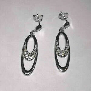 yzWG[EANZT[ Vo[COWRorecchini argento 925 con zirconi