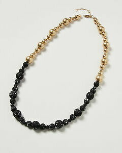 yzWG[EANZT[ Io[{iXE[}nCfBr[Yn[tlbNXoliver bonas donna hiedi perline mezza rivestito di nero collare collana