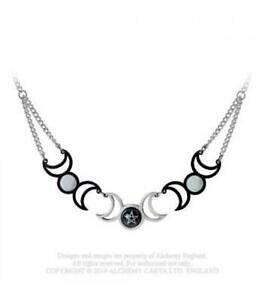 yzWG[EANZT[ EBbJs[^[gv[iGlbNXCOhtres lunae collana da alchimia inghilterra per un wicca dea peltro tripla luna