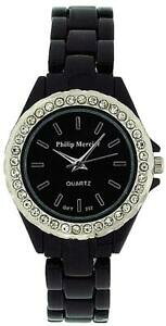 �y���������z�W���G���[�E�A�N�Z�T���[ �t�B���b�v�����V�G�v���X�`�b�N�l�b�N���X�C�������O�����O�Z�b�gphilip mercier donna plastica watch, collana, orecchini e anello set regalo gift222b