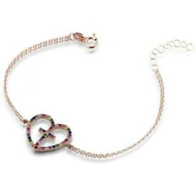 【送料無料】ジュエリー・アクセサリー ブレスレットウーマンエンリコシルバーロゼクオールクローチェbracciale donna enrico coveri jewels ecj038 argento 925 rose cuore croce