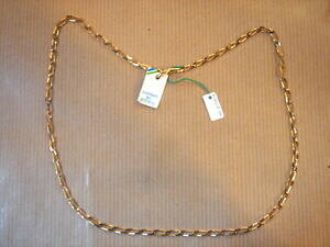 yzWG[EANZT[ bVS[hv[g`F[OBe[Wcatena placca oro a maglie sottile lungo 50 cm 6 g vintage nuovo