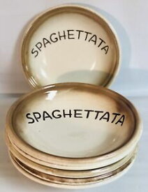 【送料無料】キッチン用品・食器・調理器具・陶器　セラミックスパゲッタボウル。6 Ceramic Spaghettata 8 3/4” Bowls.