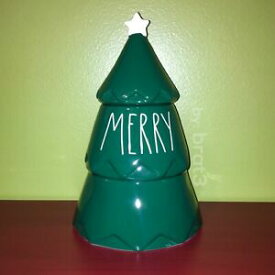 【送料無料】キッチン用品・食器・調理器具・陶器　新しいホリデーグリーンクリスマスツリーキャニスターバイマゼンタNew RAE DUNN Holiday LL MERRY Green Christmas Tree Canister By Magenta