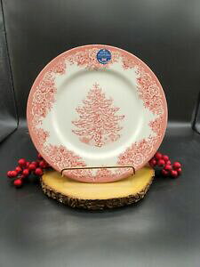 yzLb`piEHEE@CX^btH[hNX}Xc[bhzf[fBi[v[gBV(4) Royal Stafford Christmas Tree Red Holidays Dinner Plates 11 in. ~New ~