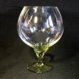 【送料無料】キッチン用品・食器・調理器具・陶器　ローゼンタールクリスタルブランデーグラスグリーンステム署名廃止1 (One) ROSENTHAL PAPYRUS Crystal Brandy Glass w Green Stem-Signed DISCONTINUED