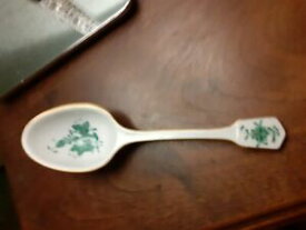 【送料無料】キッチン用品・食器・調理器具・陶器　ヘレンドアポンイグリーンスプーンHerend Apponyi green spoon