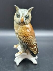 【送料無料】キッチン用品・食器・調理器具・陶器　カール・エンス・フォルクステット磁器長耳フクロウフィギュアKarl Ens Volkstedt Porcelain Long Eared Owl Figure 16cm
