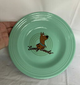 【送料無料】キッチン用品・食器・調理器具・陶器　スクービードゥーフィレスタウェアスクービースナックグリーンリムスープボウルヴィンテージエクセレントScooby-Doo Fiestaware Scooby Snacks Green Rimmed Soup Bowl Vintage Excell